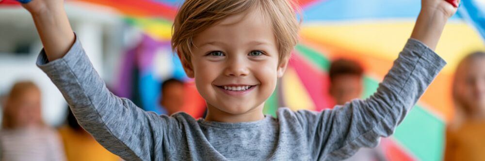 Niño realizando una actividad extraescolar