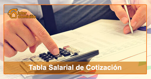Tabla salarial y cotización SS