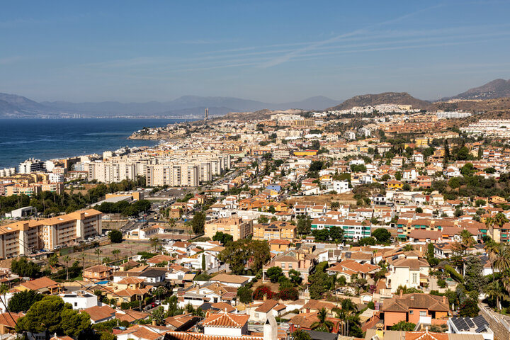 Vista aérea de Málaga