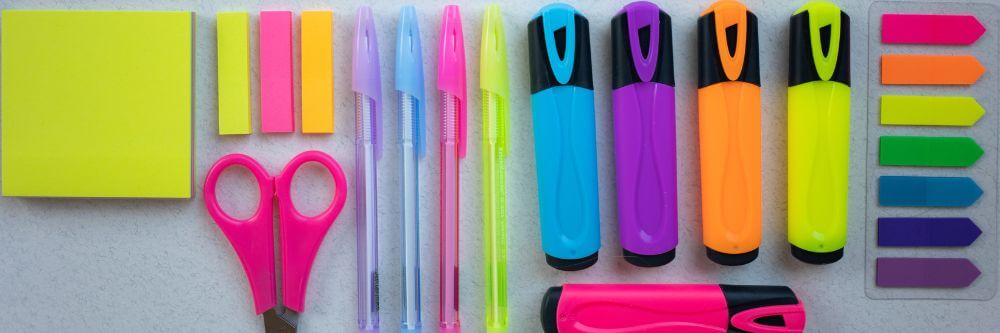 Material escolar para niños